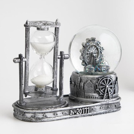 Sanding clock "London Wheel of Ferris", with backlight, 16 x 8 x 13.5 cm, 3 aaa