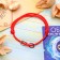 Bracelet-reinforcing "red thread" Infinity, color silver, d = 8 cm