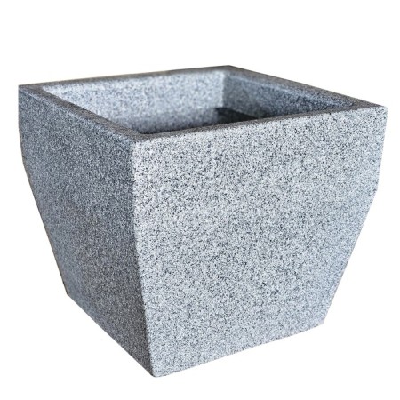 Kashpo for flowers "Quadro" 40x40x34 cm, 36 l, color gray granite-2