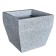 Kashpo for flowers "Quadro" 40x40x34 cm, 36 l, color gray granite