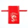 New Year's bag "Happy New Year. Dragon Chinese", 20 x 30cm, red, atlas