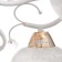 Olivia chandelier 5x60W E27 gold, white 52x52x28cm