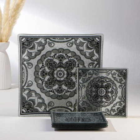 Table set, 7 items: 30 × 30 cm - 1 pc, 18 × 18 cm - 6 pcs
