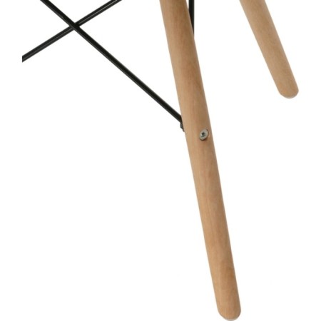 Stool Ben array of beech/metal/fabric, natural/beige 41x39x44 cm-5