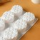 Form for mousse desserts and baking konfinetta "whirlwind", silicone, 26.5 × 17 × 3.5 cm, 8 cells (d = 6 cm), white color