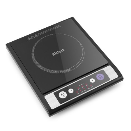 Induction tile KitFort KT-107, 1800 W, 1 burner, 8 modes, buttons, black