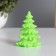 Nightlight "Christmas tree" 2W LED LR44 green 6x6x9cm