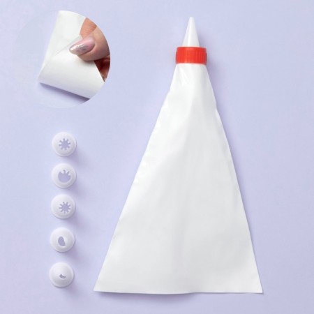 Confectionery bag, 22 × 12 × 3 cm, 6 nozzles-5
