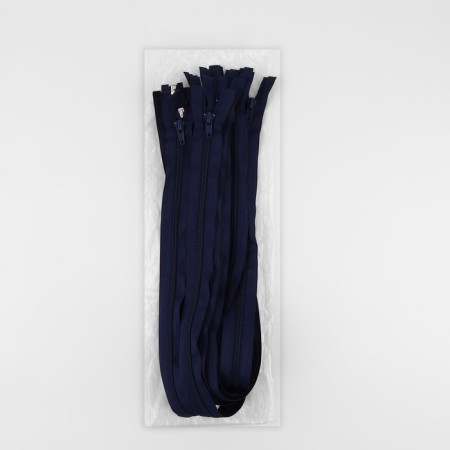 Lightning "Spiral", No. 5, detachable, automatic lock, 70 cm, dark blue color-2