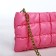 Lightning bag bag, long chain, pink color
