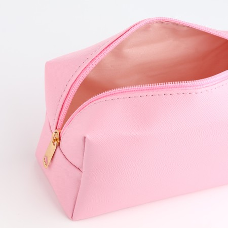 Cosmetic bag dorus, 18*7*9, lightning department, lining, pink-2