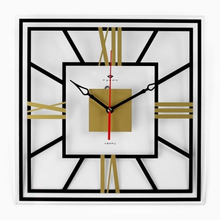 Watching clock, interior "Rome", silent, 35 x 35 cm