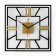 Watching clock, interior "Rome", silent, 35 x 35 cm