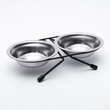 A set of 2 bowls on a stand, 2 x 100 ml, black stand
