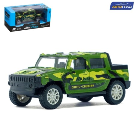 Metal “Army” machine, scale 1:43, inertia, mix