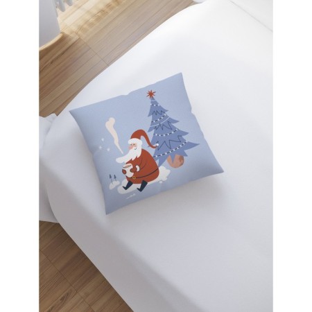 Decorative pillowcase "Santa Claus under the Christmas tree", on a zipper, size 45x45 cm-1