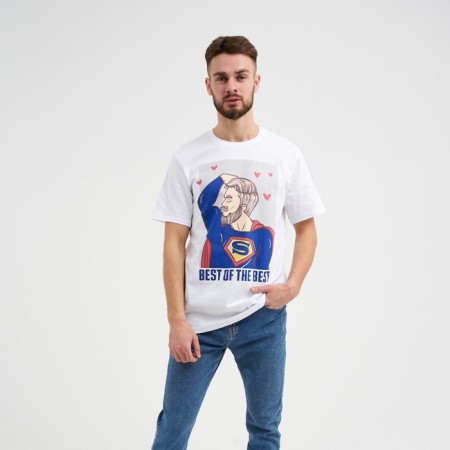 Men's T -shirt KAFTAN "BEST", White, p. 48