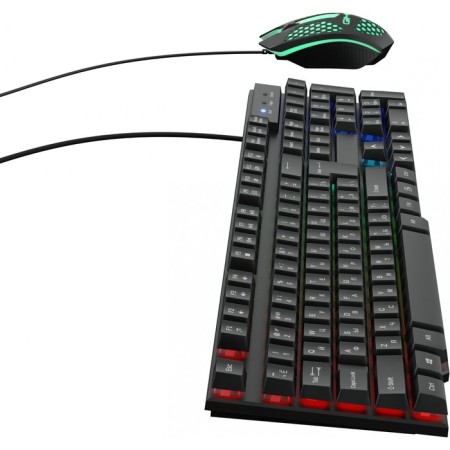 Keyboard + Mouse Rickle 400GMK Claw: Black Mouse: Black USB LED (1546779)-4