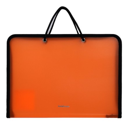 Folder with A4 handles, 327 x 228 x 30 mm, Erichkrause "Matt Neon", 600 μm, lightning around, mix-2