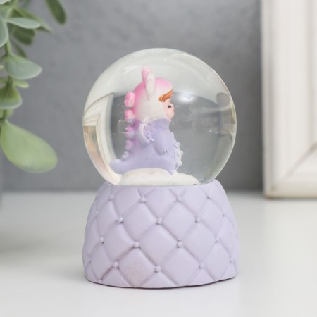Souvenir Polystone Water Ball Light "Baby Dinosaurus" MIX 4x4x6.7 cm-4