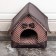 House "Tenderness", 34 x 32 x 37 cm, brown