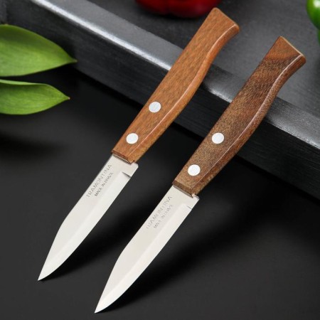 Set of kitchen knives for vegetables Tramontina Tradicional, 2 pcs, blade 8 cm