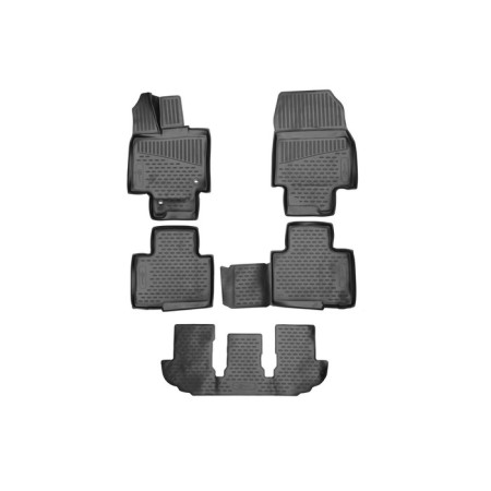 3D mats in a salon for Toyota Highlander, 2019-, 5 pcs.