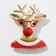 New Year! New Year's Brooch "Deer" in a sweater, colored in gold