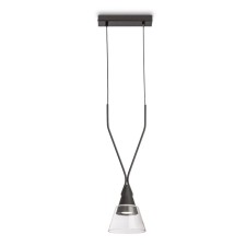 Suspension lamp Maytoni P063PL-01B, GU10, 1x40 W, 230x147x1497 mm, black