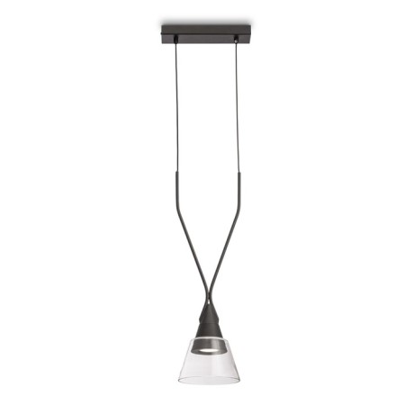 Suspension lamp Maytoni P063PL-01B, GU10, 1x40 W, 230x147x1497 mm, black
