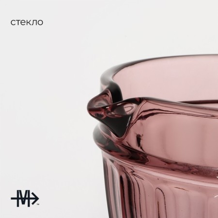 Glass Glass Magistro "La-Channel", 1.1 l, pink color-1