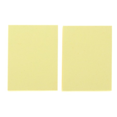 Set 2 blocks with a sticky edge of 38 mm x 51 mm, 100 sheets, x 2 pieces, pastel, yellow-1