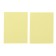 Set 2 blocks with a sticky edge of 38 mm x 51 mm, 100 sheets, x 2 pieces, pastel, yellow