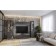Cabinet hinged Aurelio 4, 800 × 355 × 362 mm, color Anthracite / Blackwood satin