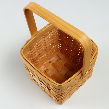 Wicker basket, 15 x 15 x 12/24 cm, sequoia-3