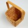 Wicker basket, 15 x 15 x 12/24 cm, sequoia
