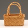 Wicker basket, 20 x 11 x 10.5/22 cm, sequoia