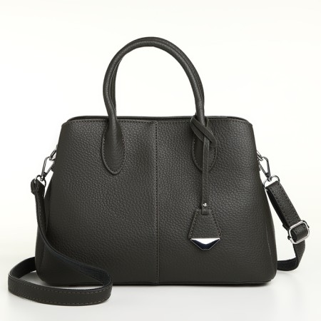 Women's bag on magnet Textura, average size, dark gray color