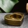 Climb "Heart", aged gold, 6x6x3 cm, for a candle d = 3.5 cm