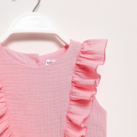 Baby dress with ruffles KAFTAN "Muslin", p. 34 (122-128 cm) pink-8