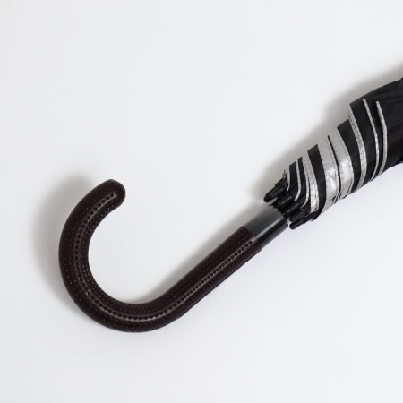 Umbrella - semi -automatic cane "plain", 8 spokes, r = 58 cm, black color-6
