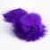 A mouse made of natural fur, up to 11 cm with a tail, purple
