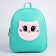 Baby backpack for artificial leather girl "Kitik", plush strip, 27x23 x 10 cm