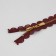 Metal zipper, No. 3, non -proceeding, automatic lock, 30 cm, burgundy/gold color