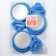 Mirror desktop "circle", D mirror surface 9.5 cm, blue color