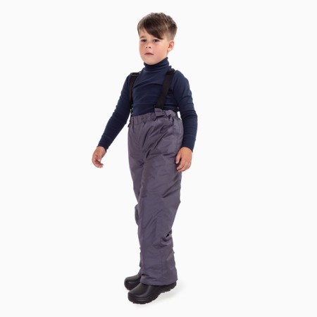 Pants are children insulated, graphite color, height 116 cm-2