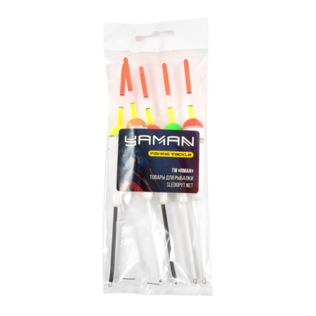 Flot Yaman "cone" with color antenna, foam, 3.1 g, color mixt. 5 pcs.-3