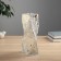 VAZA Glass "Milagros" relief, 24.5x8 cm, transparent