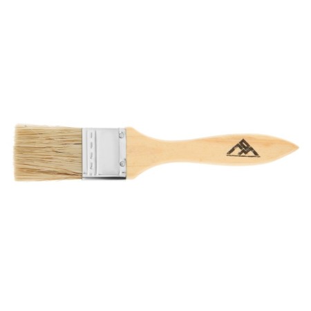 Brush flat scrap, natural bristles, wooden handle, 1.5 ", 38 mm-3
