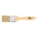 Brush flat scrap, natural bristles, wooden handle, 1.5 ", 38 mm